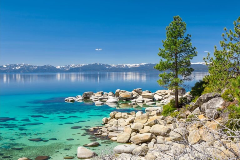 Lake tahoe crystal clear waters